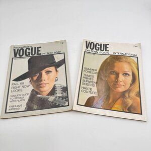 Vintage Vogue International Pattern Books (2)  Aug Sept 1968 April May 1969